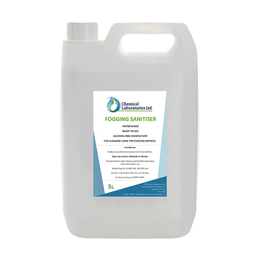 Fogging Sanitiser Solution - Covid Certified with 10 day activity - 5L
