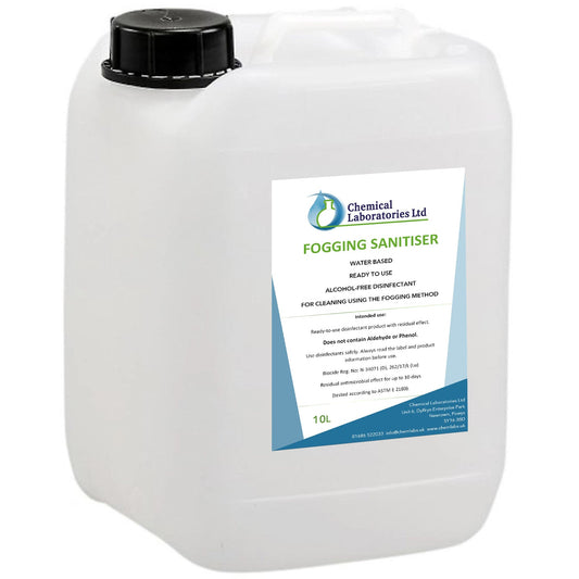 Fogging Sanitiser Solution - Covid Certified with 10 day activity - 10L